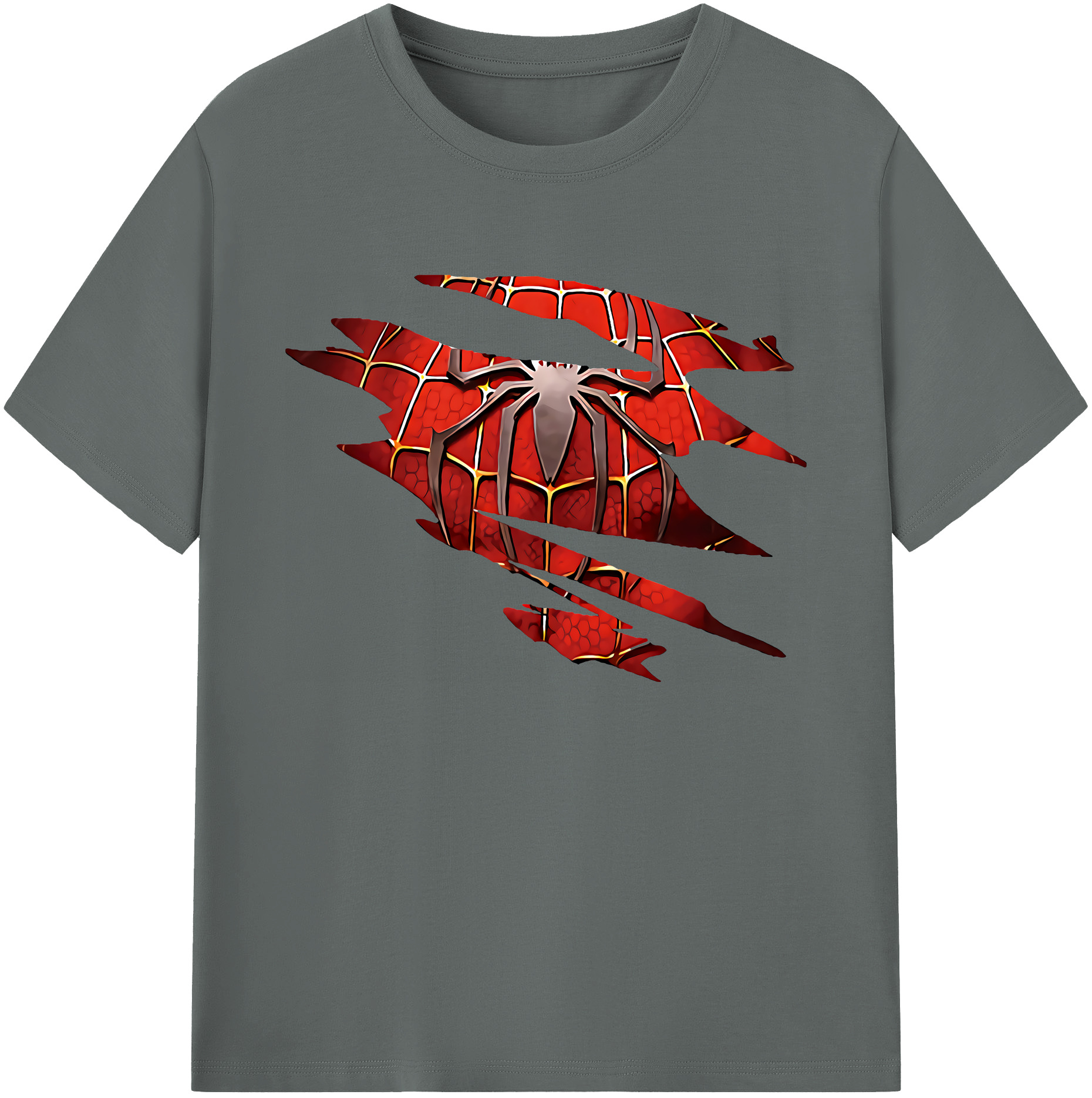 （画像用） Spider Man スパイダーマン 綿100％ メンズ半袖Tシャツ｜肌触りやわらか＆通気性